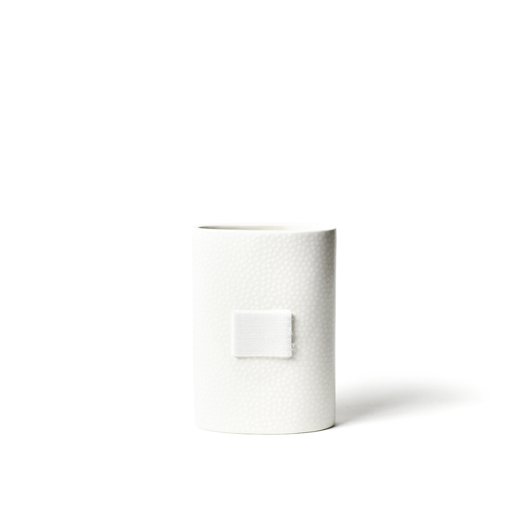White Small Dot Mini Oval Vase - So & Sew Boutique