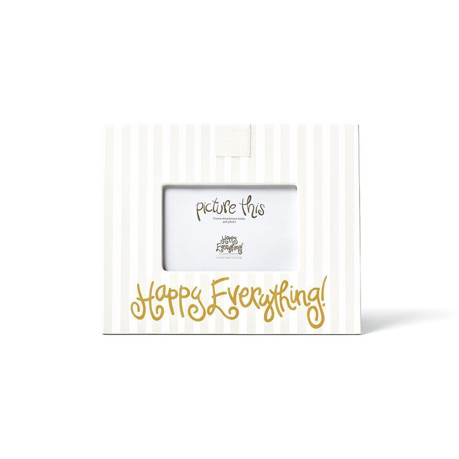 White Stripe Happy Everything! Mini Frame - So &amp; Sew Boutique