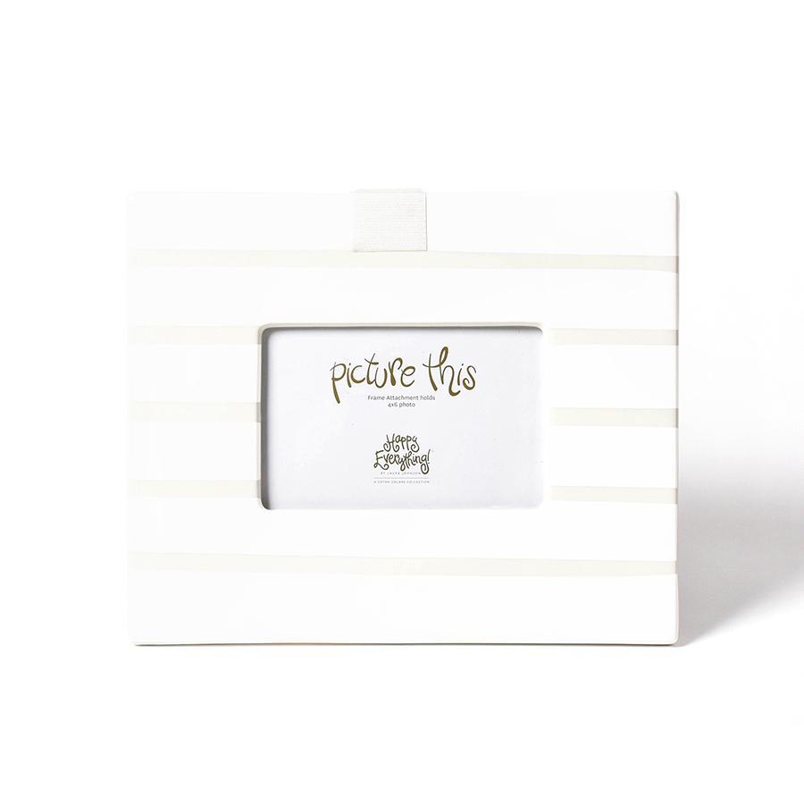 White Stripe Mini Frame - So &amp; Sew Boutique