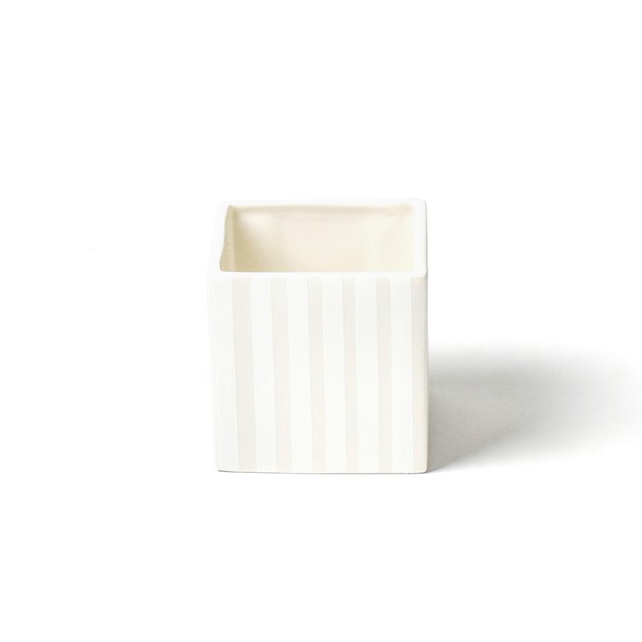 White Stripe Small Mini Nesting Cube - So &amp; Sew Boutique
