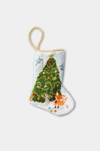 Woodland Creatures Bauble Stocking - So &amp; Sew Boutique